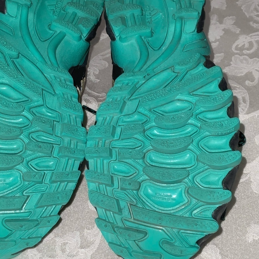 NEW Adidas PYV 702001 Green & Gray Mesh Lace Up Reflectors Running Shoes 6.5 - Picture 11 of 15